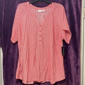 Kim Rogers Blouse, lightweight. Short sleeve, Versatile!